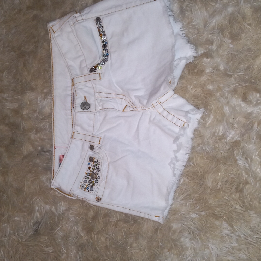 Whatever religion size 27 white shorts